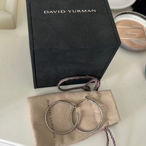 David Yurman 2.1MM Cable Knit Hoops